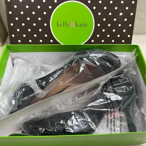 BLACK GLITTER HEELS - Picture 6 of 7